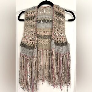 Free People Vintage Crocheted Vest